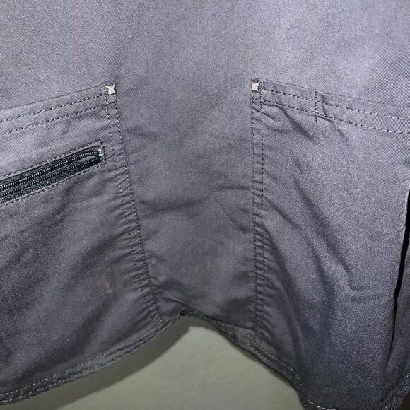 Scrubstar Black V-Neck Scrub Top Large Stretch Utility Pockets - Picture 2 of 4